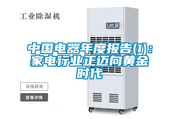 中國電器年度報告(1):家電行業(yè)正邁向黃金時代