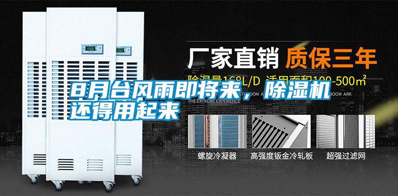 8月臺風雨即將來，除濕機還得用起來