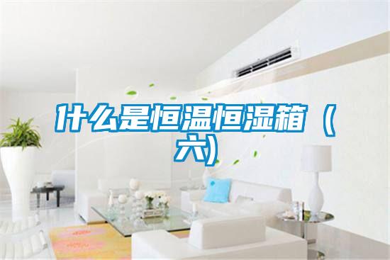 什么是恒溫恒濕箱(六)