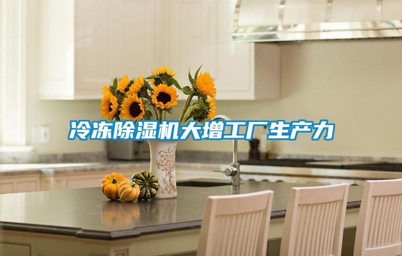 冷凍除濕機大增工廠生產力
