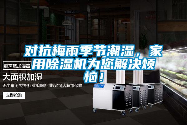 對抗梅雨季節潮濕,家用除濕機為您解決煩惱!