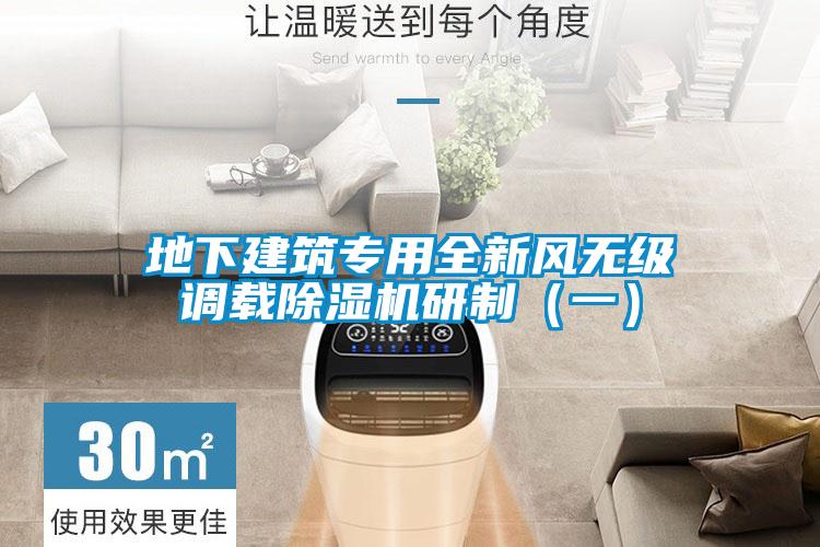 地下建筑專用全新風(fēng)無級調(diào)載除濕機(jī)研制(一)