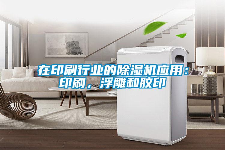 在印刷行業的除濕機應用：印刷，浮雕和膠印