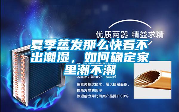 夏季蒸發那么快看不出潮濕,如何確定家里潮不潮