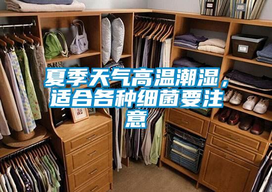 夏季天氣高溫潮濕,適合各種細菌要注意