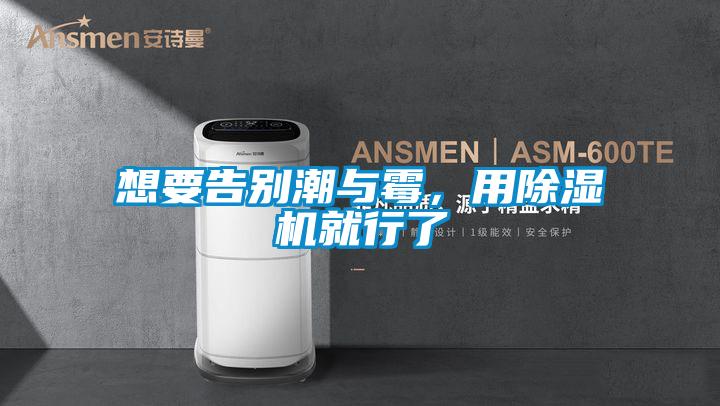 想要告別潮與霉,用除濕機就行了