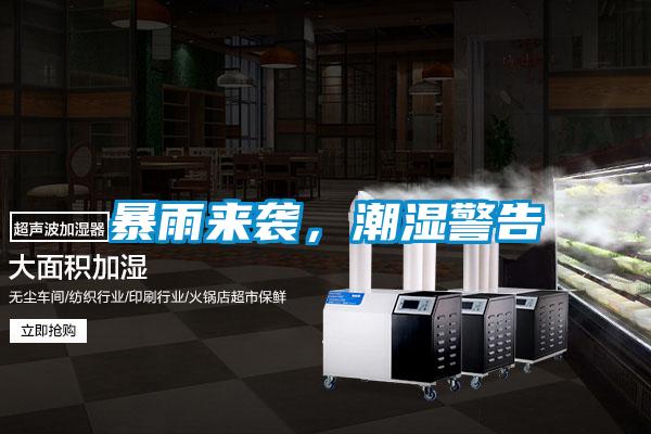 暴雨來襲,潮濕警告