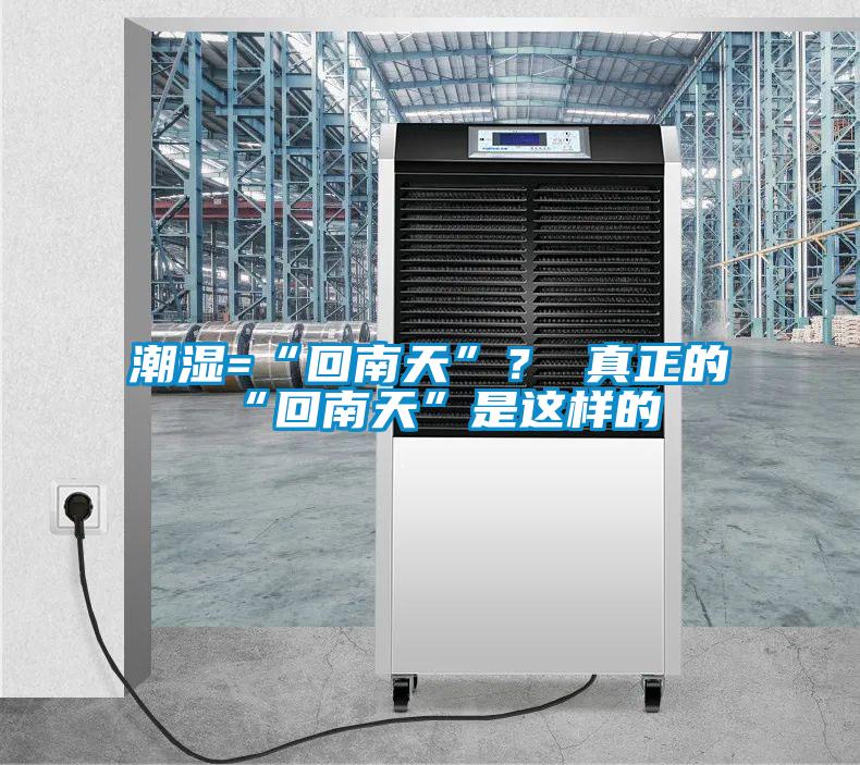 潮濕=“回南天”? 真正的“回南天”是這樣的