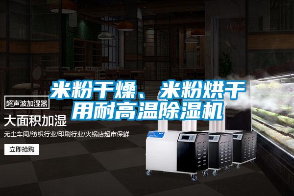 米粉干燥、米粉烘干用耐高溫除濕機(jī)