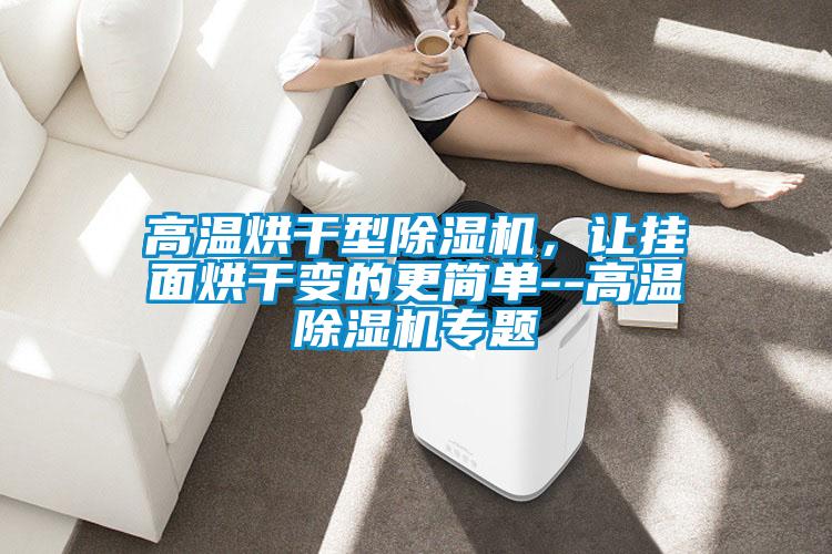 高溫烘干型除濕機(jī),讓掛面烘干變的更簡(jiǎn)單--高溫除濕機(jī)專(zhuān)題