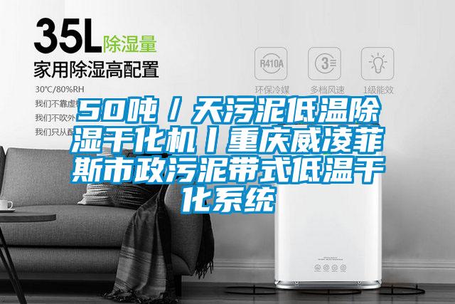 50噸/天污泥低溫除濕干化機(jī)丨重慶威凌菲斯市政污泥帶式低溫干化系統(tǒng)