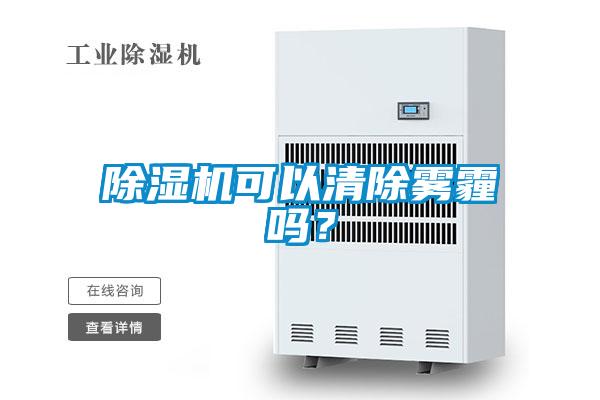 除濕機可以清除霧霾嗎?