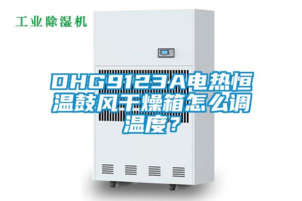 DHG9123A電熱恒溫鼓風干燥箱怎么調溫度?