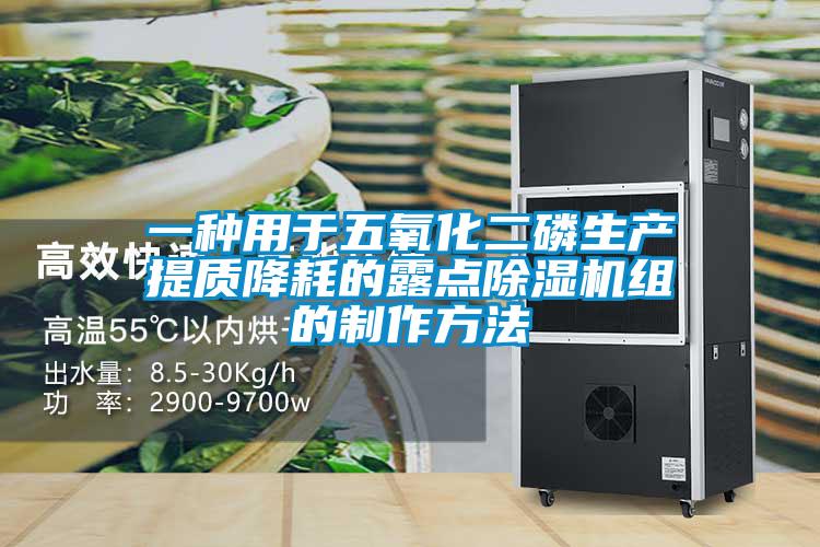 一種用于五氧化二磷生產(chǎn)提質(zhì)降耗的露點除濕機(jī)組的制作方法