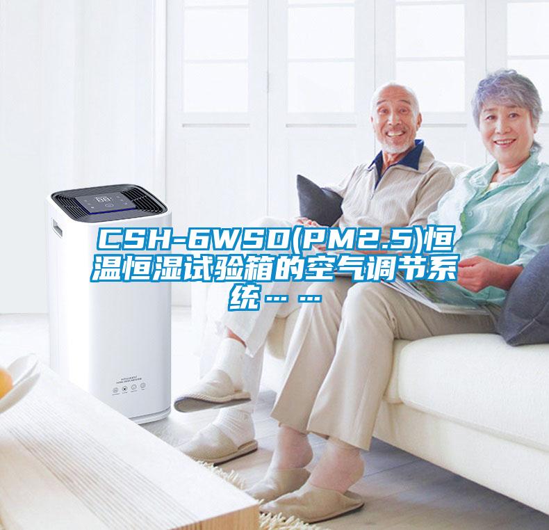 CSH-6WSD(PM2.5)恒溫恒濕試驗箱的空氣調節系統……