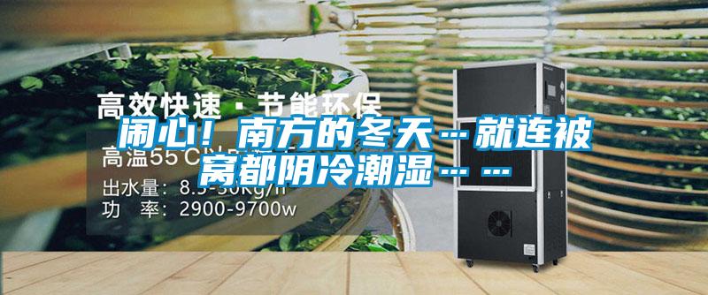 鬧心!南方的冬天…就連被窩都陰冷潮濕……