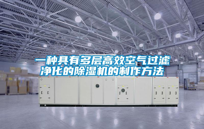 一種具有多層高效空氣過濾凈化的除濕機的制作方法