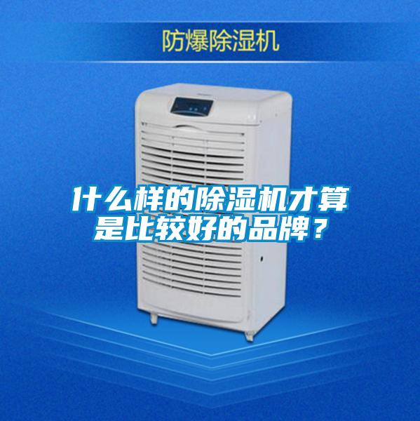 什么樣的除濕機(jī)才算是比較好的品牌？