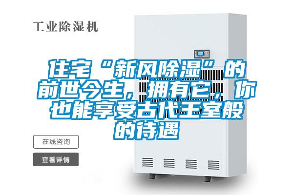 住宅“新風(fēng)除濕”的前世今生,擁有它,你也能享受古代王室般的待遇