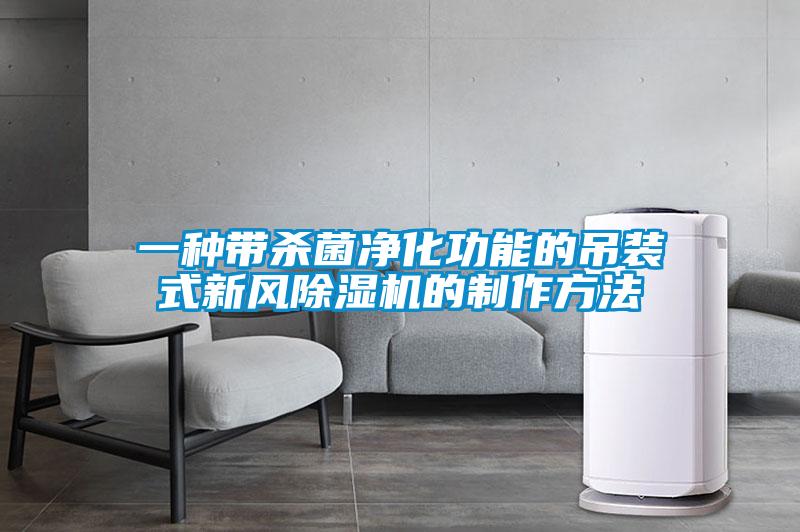 一種帶殺菌凈化功能的吊裝式新風(fēng)除濕機(jī)的制作方法