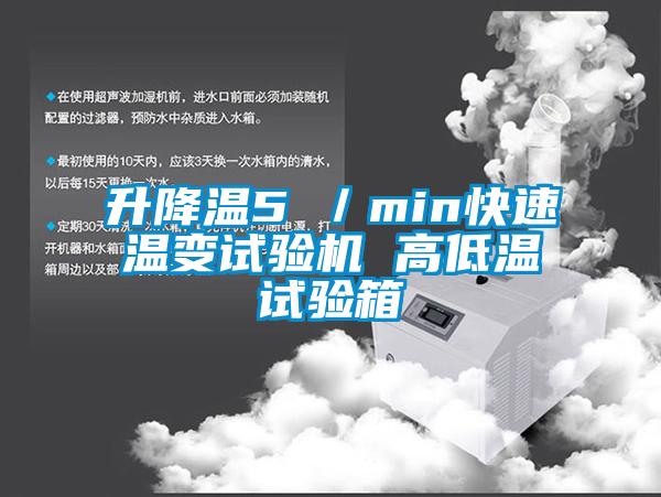 升降溫5℃/min快速溫變試驗機 高低溫試驗箱