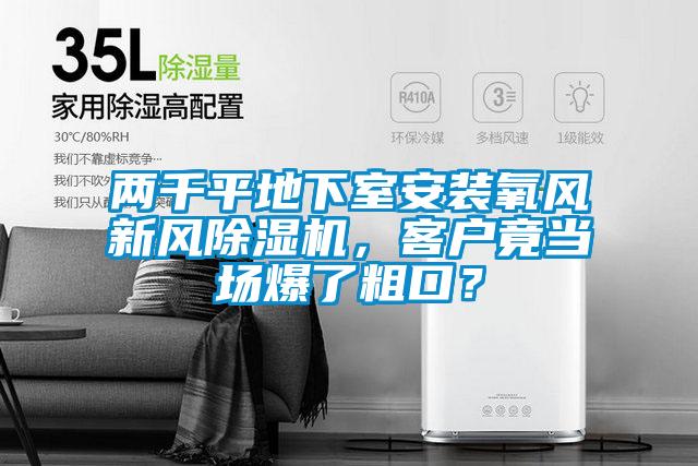 兩千平地下室安裝氧風新風除濕機，客戶竟當場爆了粗口？