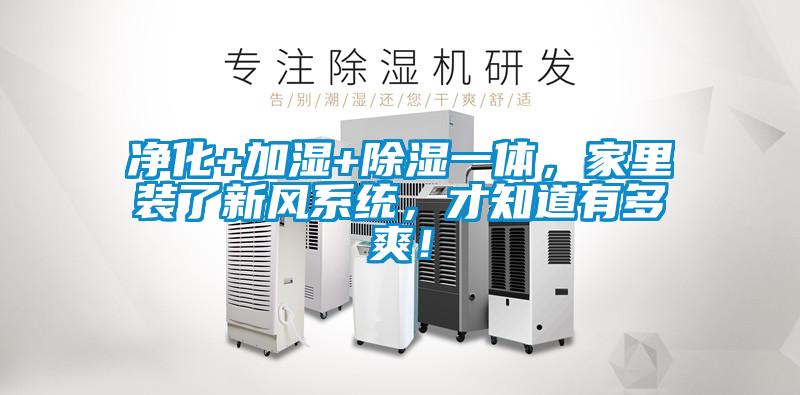 凈化+加濕+除濕一體,家里裝了新風系統,才知道有多爽!