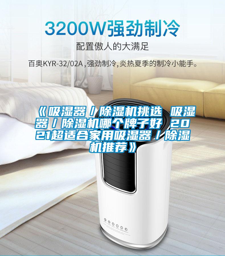 《吸濕器/除濕機挑選 吸濕器/除濕機哪個牌子好 2021超適合家用吸濕器/除濕機推薦》
