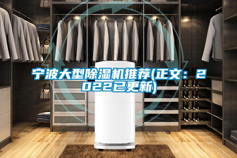 寧波大型除濕機推薦(正文:2022已更新)