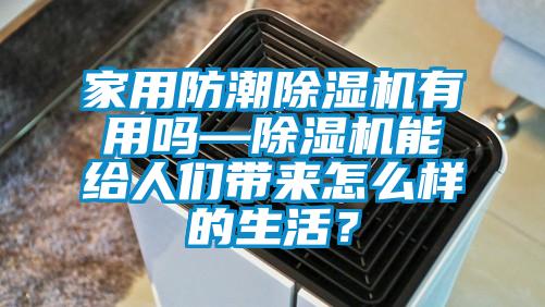 家用防潮除濕機有用嗎—除濕機能給人們帶來怎么樣的生活?