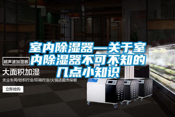 室內(nèi)除濕器—關(guān)于室內(nèi)除濕器不可不知的幾點(diǎn)小知識