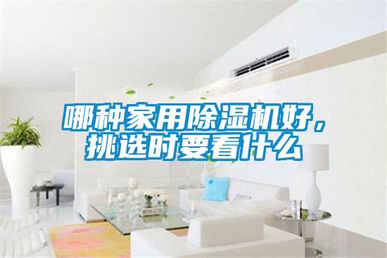 哪種家用除濕機好,挑選時要看什么