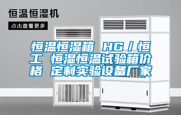 恒溫恒濕箱 HG/恒工 恒濕恒溫試驗箱價格 定制實驗設備廠家