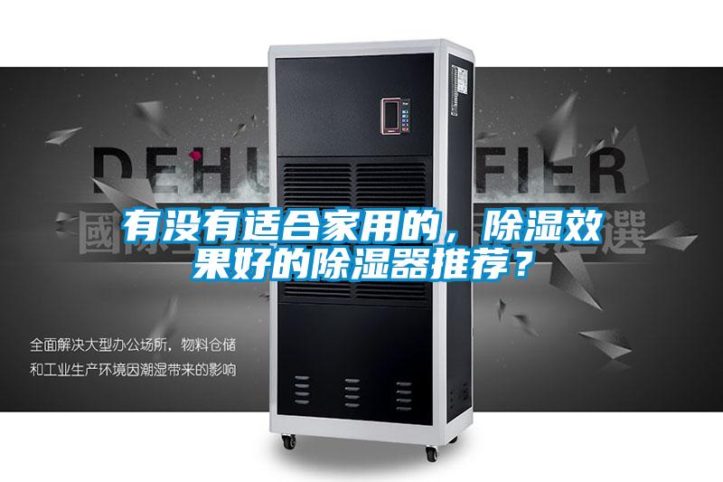 有沒有適合家用的，除濕效果好的除濕器推薦？