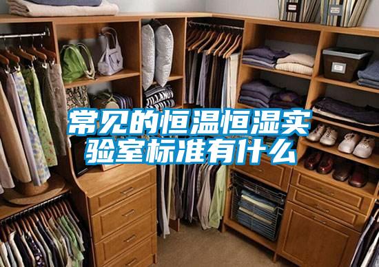 常見(jiàn)的恒溫恒濕實(shí)驗(yàn)室標(biāo)準(zhǔn)有什么