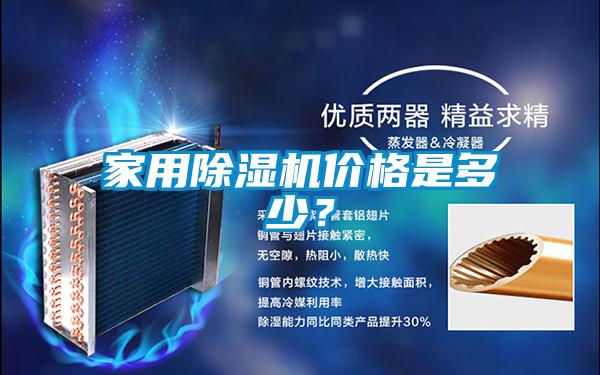 家用除濕機價格是多少?