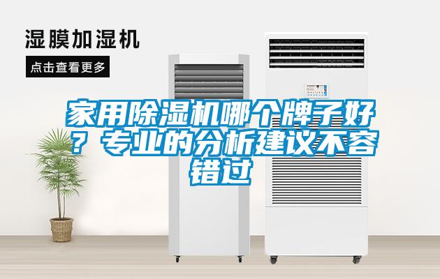 家用除濕機哪個牌子好?專業的分析建議不容錯過