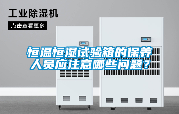 恒溫恒濕試驗箱的保養人員應注意哪些問題?