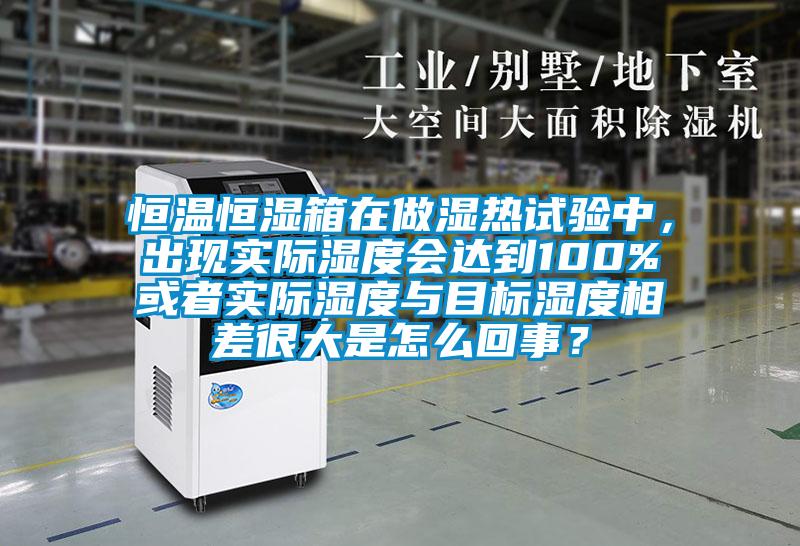 恒溫恒濕箱在做濕熱試驗中,出現實際濕度會達到100%或者實際濕度與目標濕度相差很大是怎么回事?