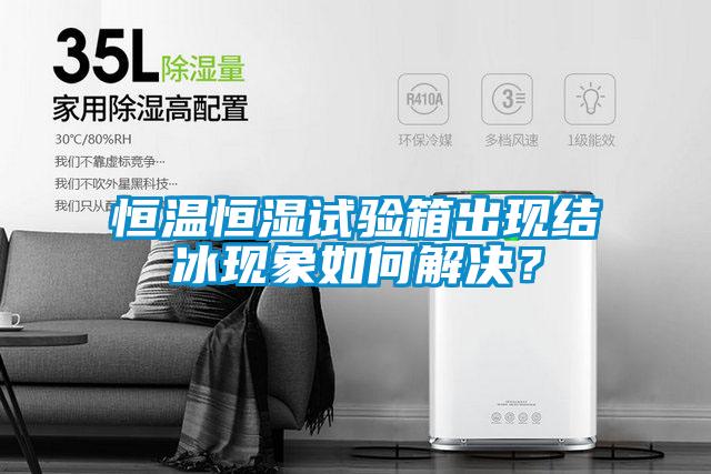 恒溫恒濕試驗箱出現結冰現象如何解決?