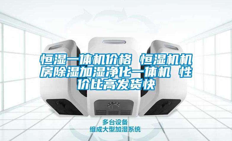 恒濕一體機價格 恒濕機機房除濕加濕凈化一體機 性價比高發貨快