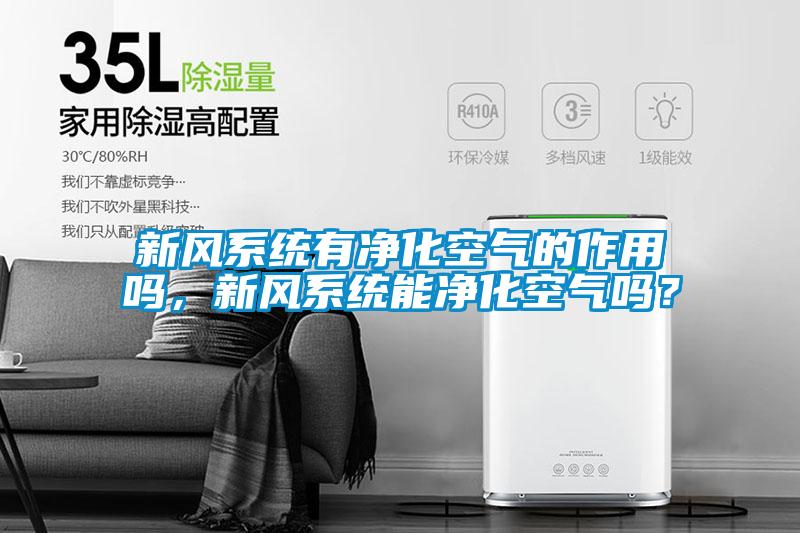 新風(fēng)系統(tǒng)有凈化空氣的作用嗎，新風(fēng)系統(tǒng)能凈化空氣嗎？