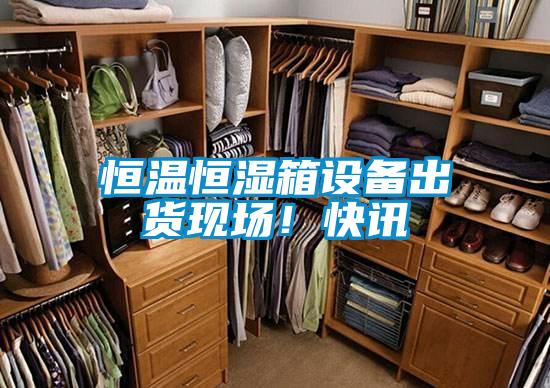 恒溫恒濕箱設備出貨現場!快訊