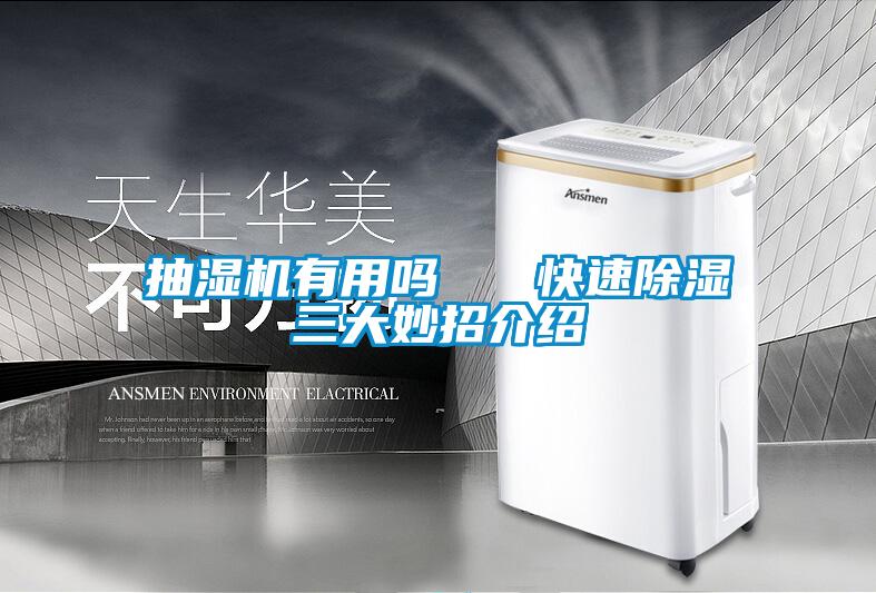 抽濕機有用嗎 快速除濕三大妙招介紹