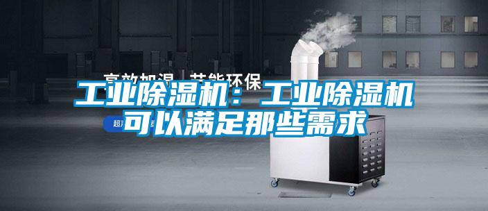 工業除濕機:工業除濕機可以滿足那些需求
