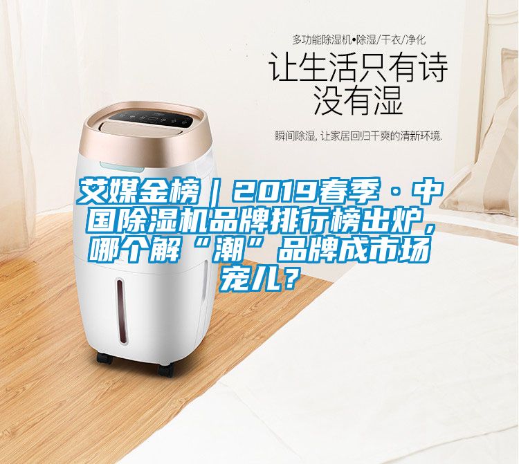 艾媒金榜|2019春季·中國除濕機品牌排行榜出爐,哪個解“潮”品牌成市場寵兒?