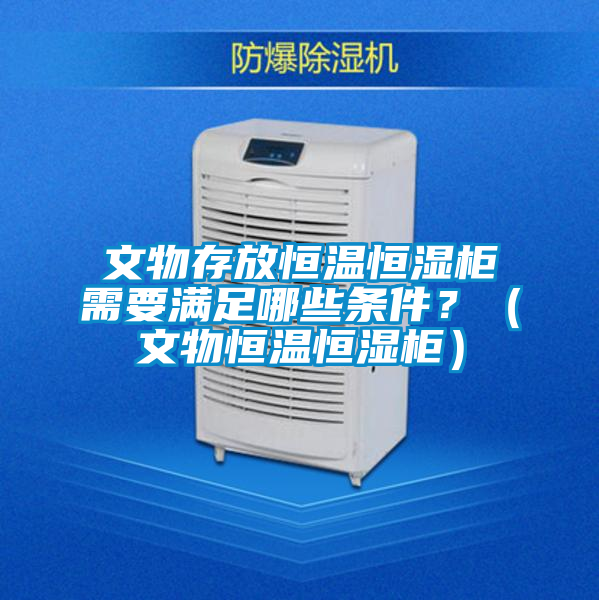 文物存放恒溫恒濕柜需要滿足哪些條件？（文物恒溫恒濕柜）