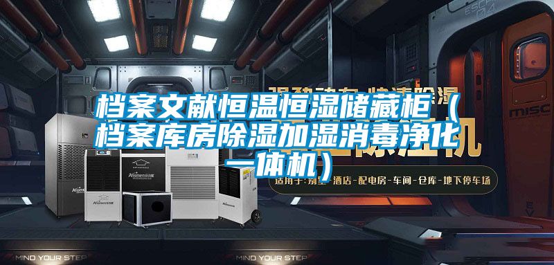 檔案文獻恒溫恒濕儲藏柜(檔案庫房除濕加濕消毒凈化一體機)