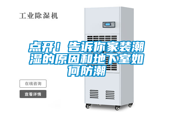 點開!告訴你家裝潮濕的原因和地下室如何防潮