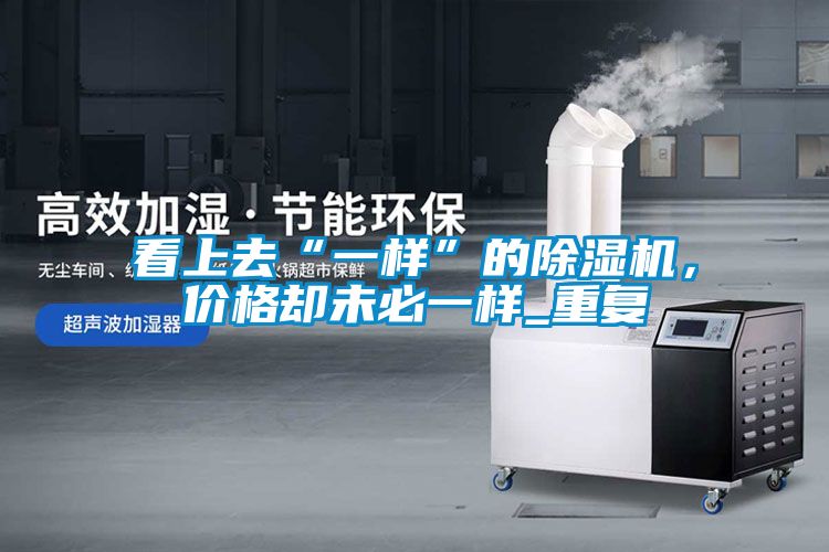 看上去“一樣”的除濕機,價格卻未必一樣_重復